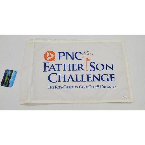 Jack Nicklaus Signed PNC Father Son Challenge Flag JSA Sticker Only - Picture 1 of 6